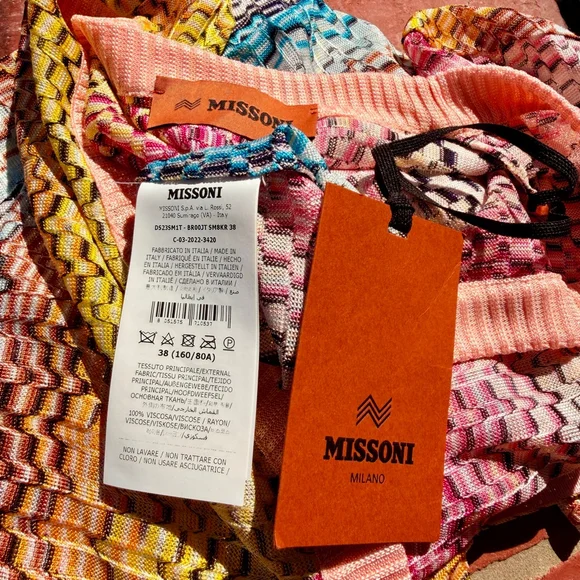 Missoni Cardigan Dress Multicolor Knit Longline Midi Size 38 US 0 2 XS NWT - Picture 4 of 10